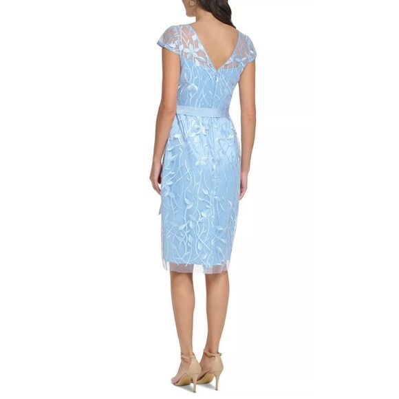 Eliza J Embroidered Illusion Sheath Dress - Picture 2 of 4